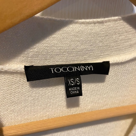 Toccin Long Cardigan Sweater Women XSmall Textured Oversized Slouchy Button Down - Picture 12 of 12